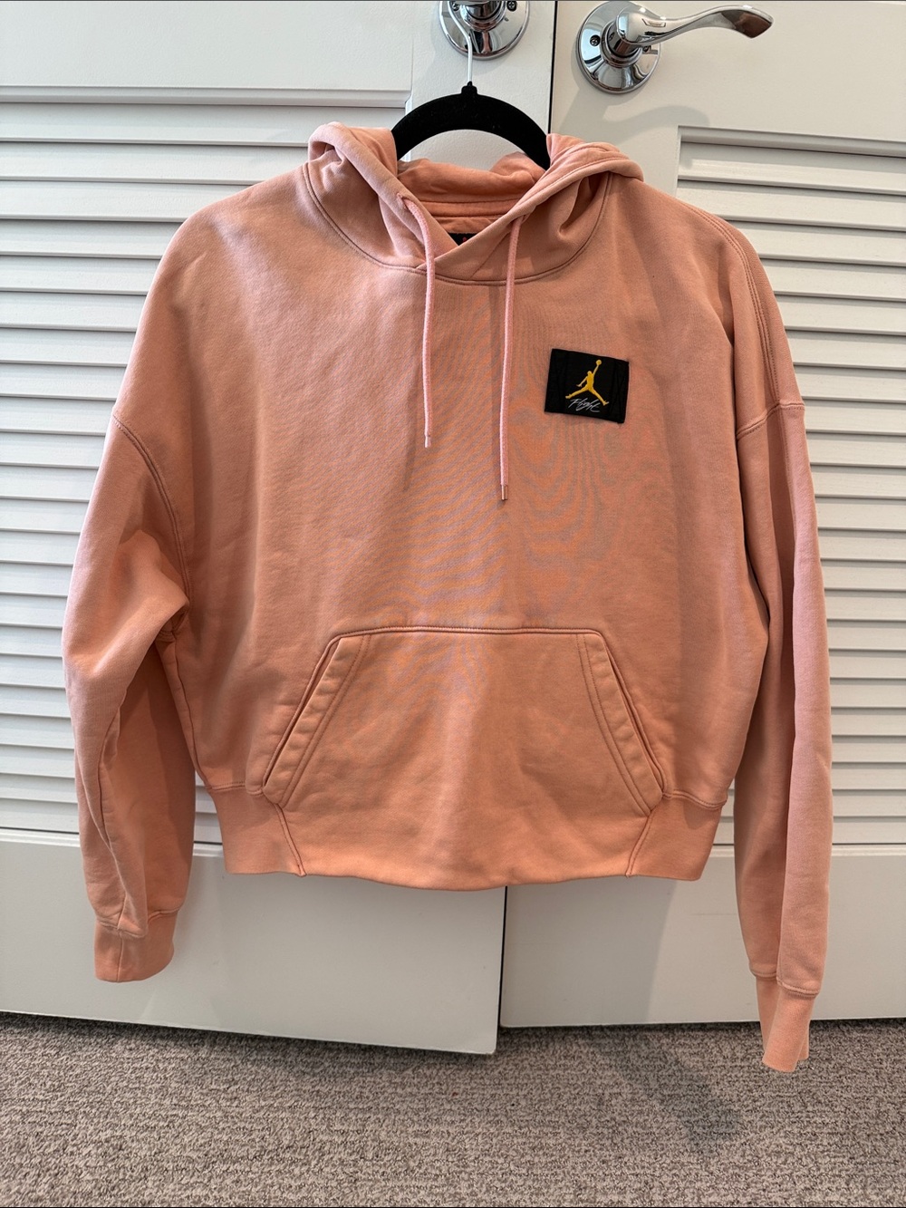 Peach color hoodie